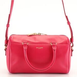 Saint Laurent Classic Baby Duffel in Fuchsia Pink Leather